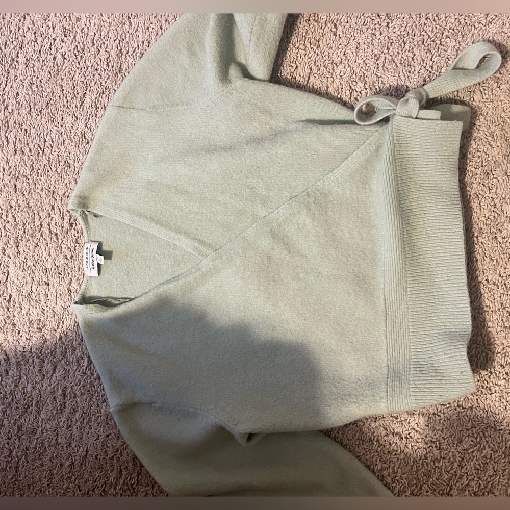&other stories wrap sweater size small